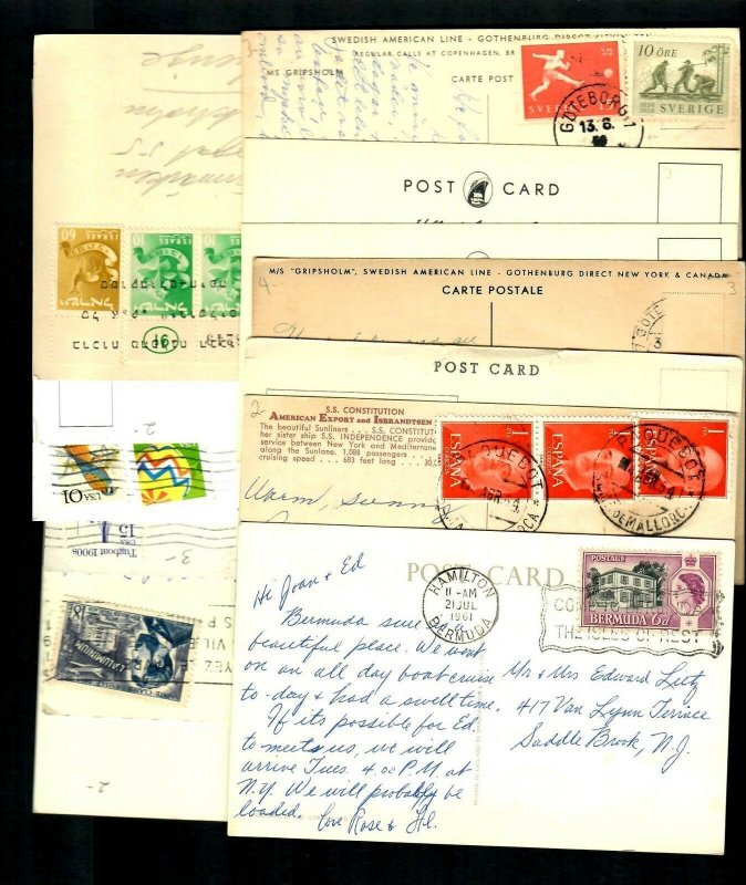 A71 (12) Pcs. Jerusalem, Gripsholm, Independence, S.S. Constitution M/s Daphne