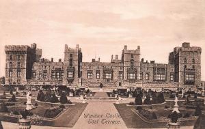 Windsor Castle, East Terrace, Early Postcard, unused