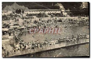 Old Postcard The Beach Isle Adam S and O Swimming Pools and Cabins