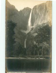 Vintage Post Card RPPC Yosemite Falls and the River PP Co # 1034  # 5120
