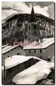 Postcard Old Val D Iserre The steeple The Tete de Solaise