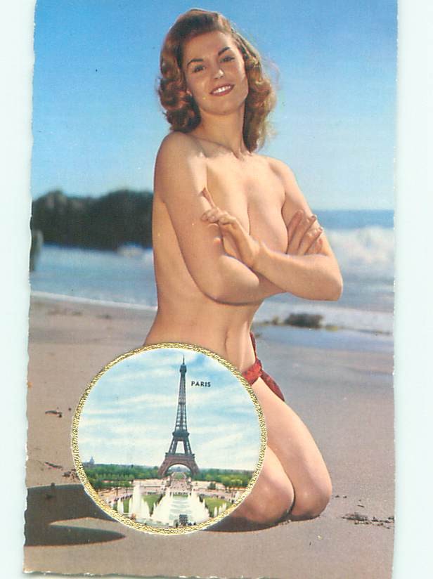 3110459 NUDE Woman BELLE on Beach Old photo color PC | Topics - Risque -  Women - Other, Postcard