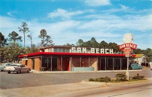 Mississippi City Mississippi San Beach Steak Inn Vintage Postcard AA35350