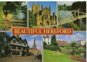 Herefordshire Postcard - Views of Beautiful Hereford - Ref TZ7217