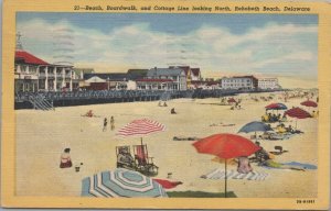 Postcard Beach Boardwalk + Cottage Line Rehoboth Beach Delaware DE