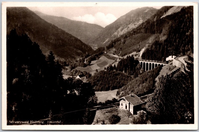 Schwarzwald Höllsteig Höllental Rocky Valley Forest Are Real Photo RPPC Postcard