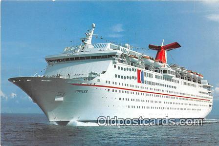 Fun Ship, Jubilee Carnival Cruise Lines Ship Postcard Post Card Carnival Crui...
