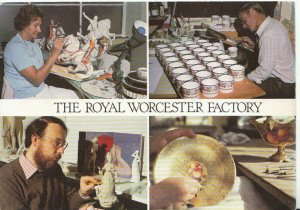 Occupations Postcard - Royal Worcester Factory. Posted - Ref TZ4991