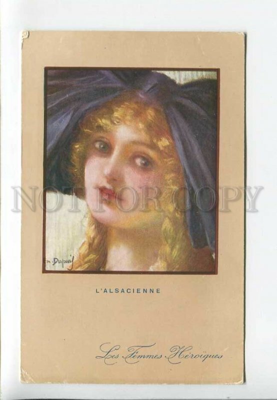 3182524 WWI Alsacienne Alsatian Woman by DUPUIS artist Vintage 