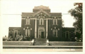 Farmington Missouri 1930s Long Memorial Hall Postcard 20-1418