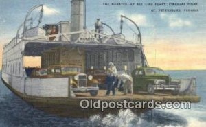 Manatee At Bee Line Ferry, Pinellas Point, St Petersburg, Florida, FL USA Fer...