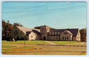 EFFINGHAM, IL Illinois ~ Street Scene CENTENARY METHODIST CHURCH c1950s Postcard