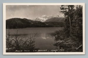 Beaver House Dam Jasper National Park Alberta Canada Photo RPPC Vintage Postcard