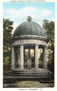 Vintage Postcard 1920's Andrew Jackson's Tomb At Hermitage Nashville Tennessee