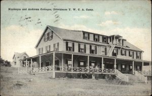 Providence RI YWCA Camp Nunksqua & Andrews Cottages c1910 Postcard