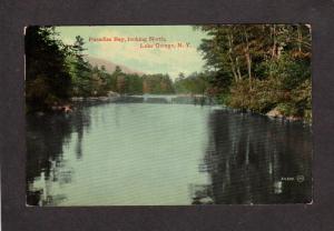 NY Paradise Bay Looking North LAKE GEORGE NEW YORK Postcard Adirondack