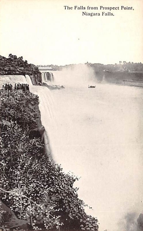 The falls from prospect point Niagara Falls Unused 