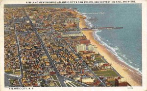 Atlantic City New Jersey Aerial View 1928 postcard
