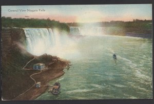 ON NIAGARA FALLS General View Pub Post Card & Greetings Card - Toronto pm1934 DB