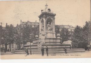 BF11609 la fontaine saint sulpice  paris france  front/back image