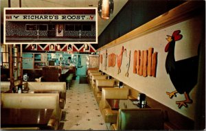 Postcard Richard's Roost Restaurant in Rochester, Minnesota~135112