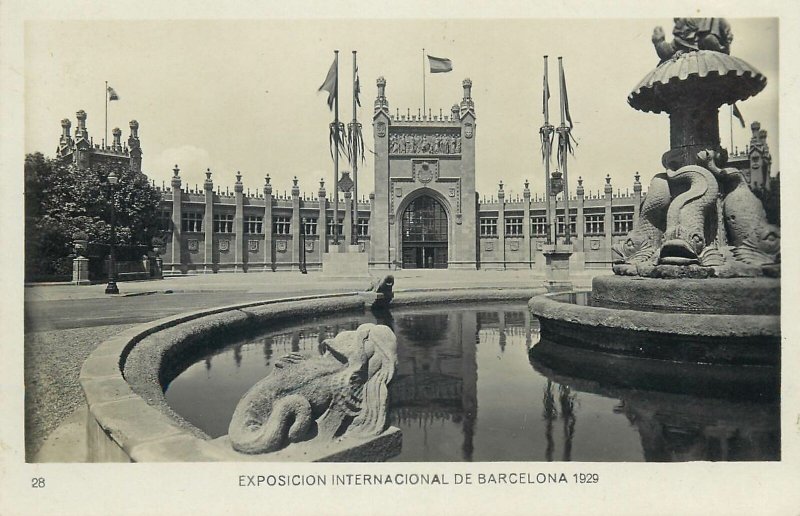 Postcard exhibitions Exposicion internacional Barcelona 1929 palace Disputacione