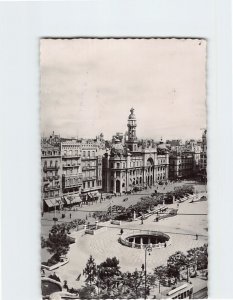 Postcard Palace Post, Caudillo Square, Valencia, Spain