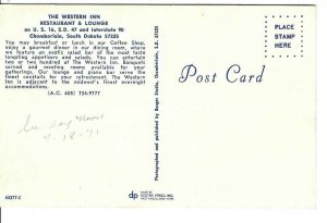 CL-062 SD Chamberlain Western Inn Restaurant Lounge Chrome Postcard Multiview