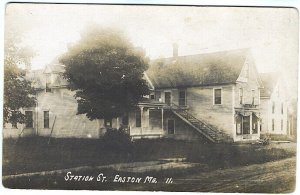 Easton ME Station Street View Clothing Store Vintage Real Photo RPPC Postcard