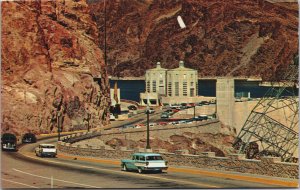 Hoover Boulder Dam Arizona Nevada Vintage Postcard C127