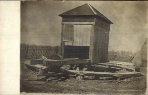 Franklin Township Washington Co IN Stump Mill c1910 Real Photo Postcard jrf