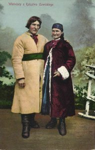 poland, ŁOWICZ LOWITSCH, Villagers from the Duchy of Lowicz (1910s) Postcard