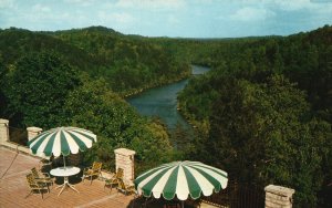 Vintage Postcard Breath-taking View Cumberland River duPont Lodge-Cumberland KY