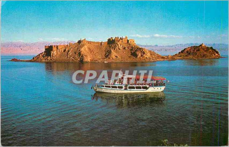 Modern Postcard The Coral Island (Jizirat Faraoun) Gulf of Eilat with the Sea...