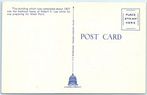 c1940s Alexandria, VA Robert E. Lee Boyhood Home House Linen PC Roadside A330