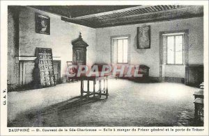 Old Postcard Dauphine Convent of the Grande Chartreuse Dining Room of the Pri...