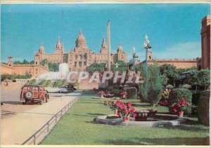 'Postcard Modern Barcelona''s Montjuic Park Avenue Queen Marie Christine'