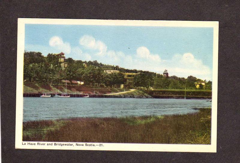 NS La Have River Bridgewater Nova Scotia Canada Carte Postale Postcard