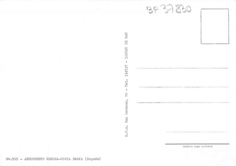 BF37830 airport gerona spain aeroport  car map  aviation airplane air plaine