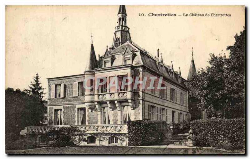 Old Postcard Chateau Chartrettes Chartrettes