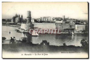 Postcard Old Marseille Fort St John