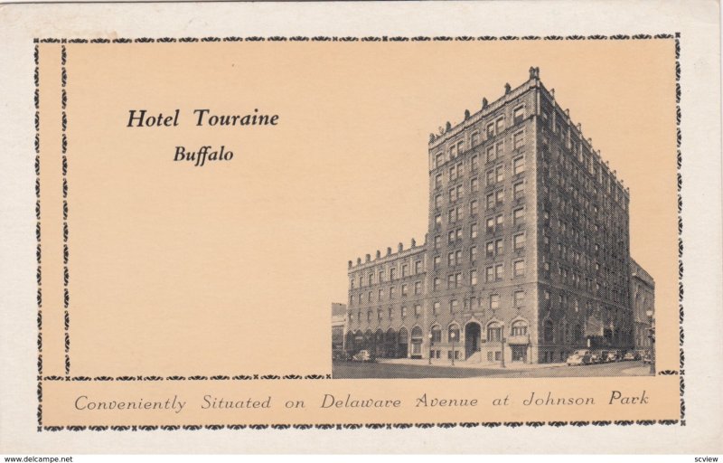 BUFFALO, New York, 1930-50s; Hotel Touraine, Delaware Avenue at Johnson Park