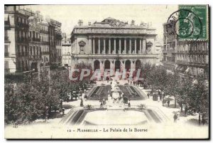 Postcard Old Marseille Stock Exchange Palace