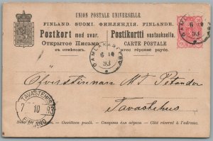 FINLAND SUOMI 1893 ANTIQUE POSTCARD