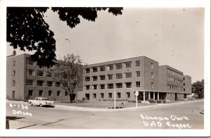 RPPC Adams and Clark Dormitories, University of Oregon Eugene Postcard X41