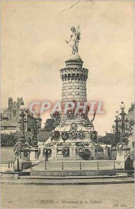 Old Postcard Dijon Monument of Defense