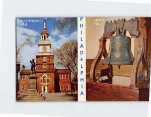 Postcard Independence Hall and Liberty Bell Philadelphia Pennsylvania USA