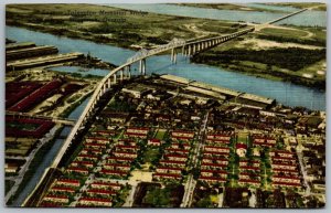 Savannah Georgia 1940s Postcard The Eugene Talmadge Bridge