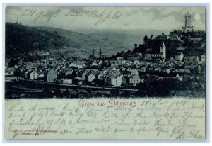 Hesse Germany Postcard Greetings from Dillenburg Buildings View 1898