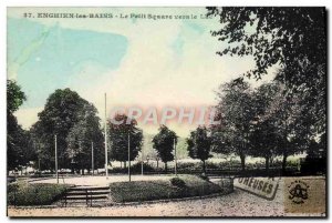 Old Postcard Enghien Les Bains Le Petit Square To The Lake